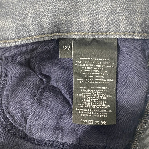 J Brand Rail Sweet Gray Distressed Slit Denim Jean - Picture 8 of 16